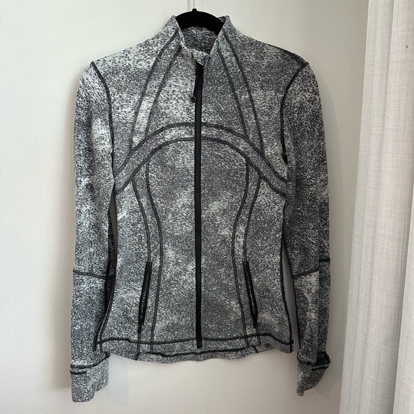 Lululemon Define Jacket Luon - Spray Jacquard White Black - Picture 6 of 13